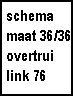 Schema mouwloze pullover maat 36-38.