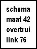 Schema mouwloze pullover maat 42
